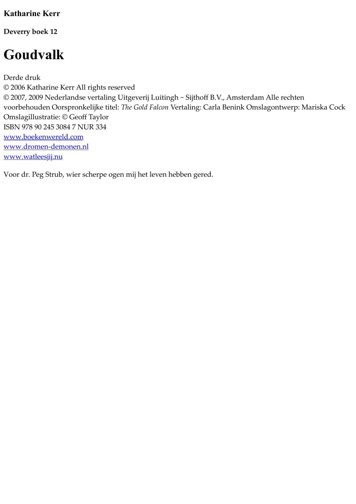 Deverry 12 - Goudvalk