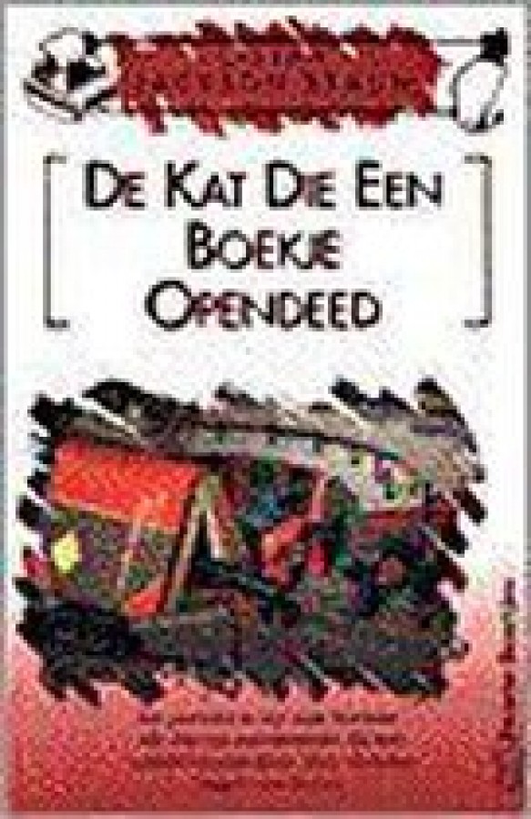 De kat die een boekje opendeed