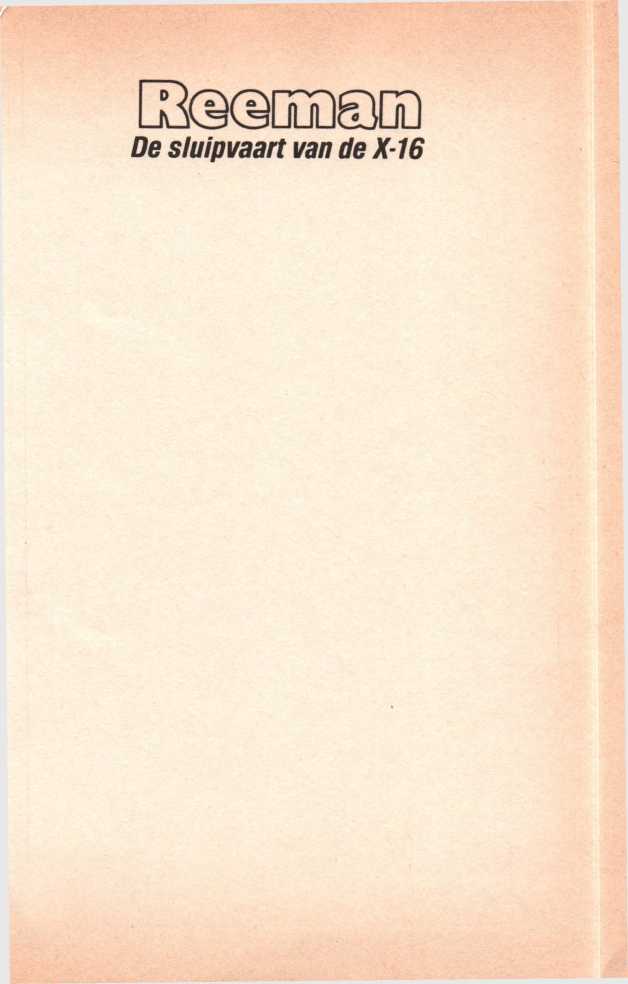 De sluipvaart van de X-16