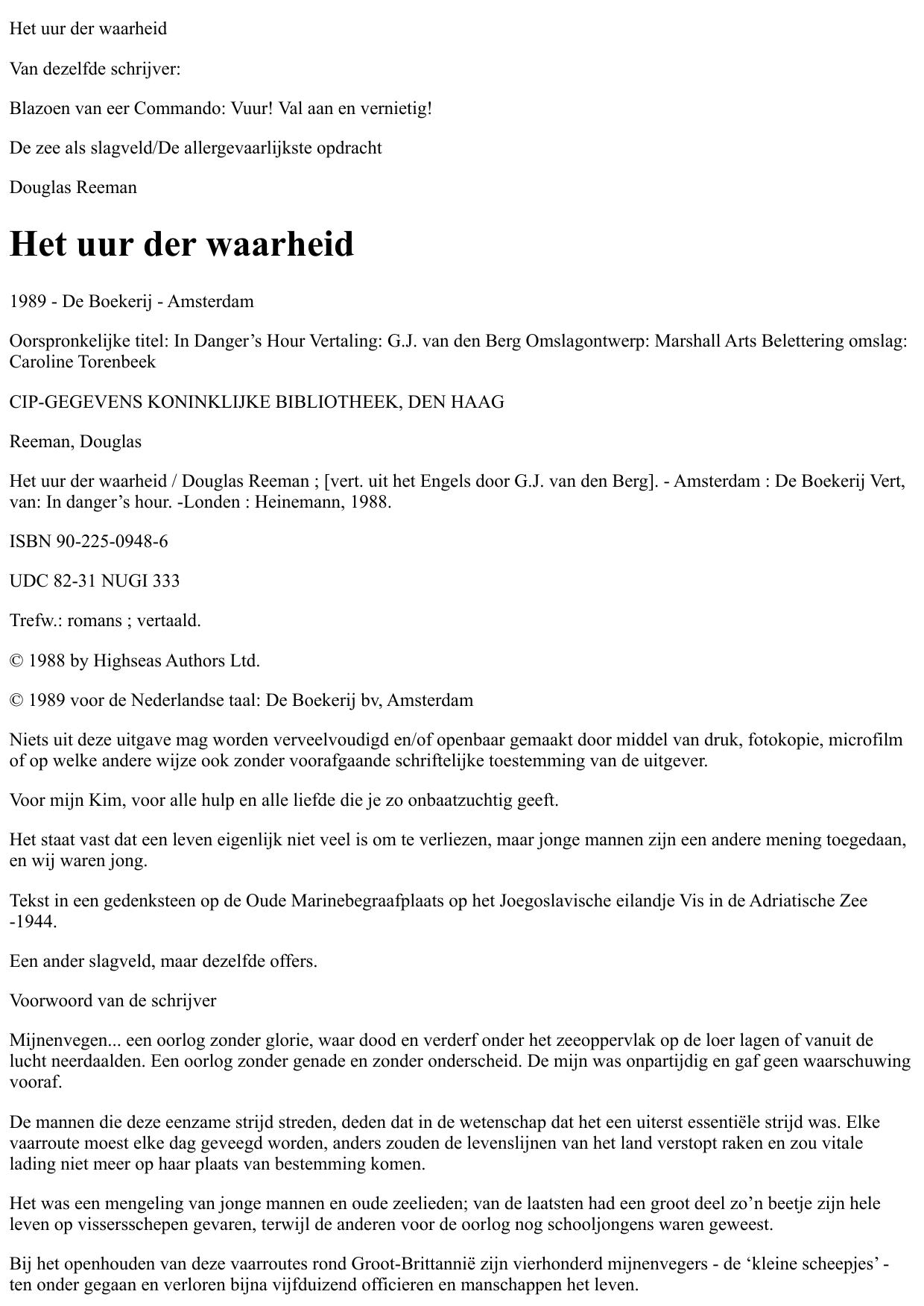 Het uur der waarheid