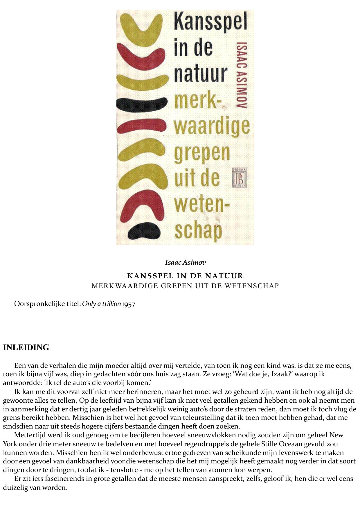 Kansspel in de natuur