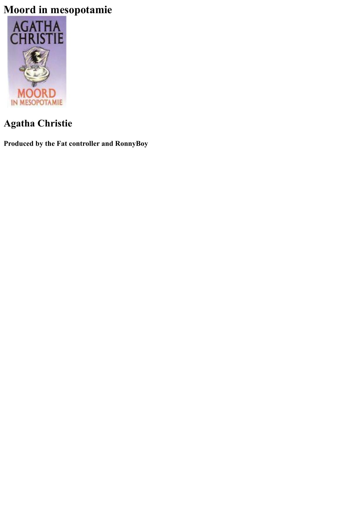 Moord in Mesopotamie