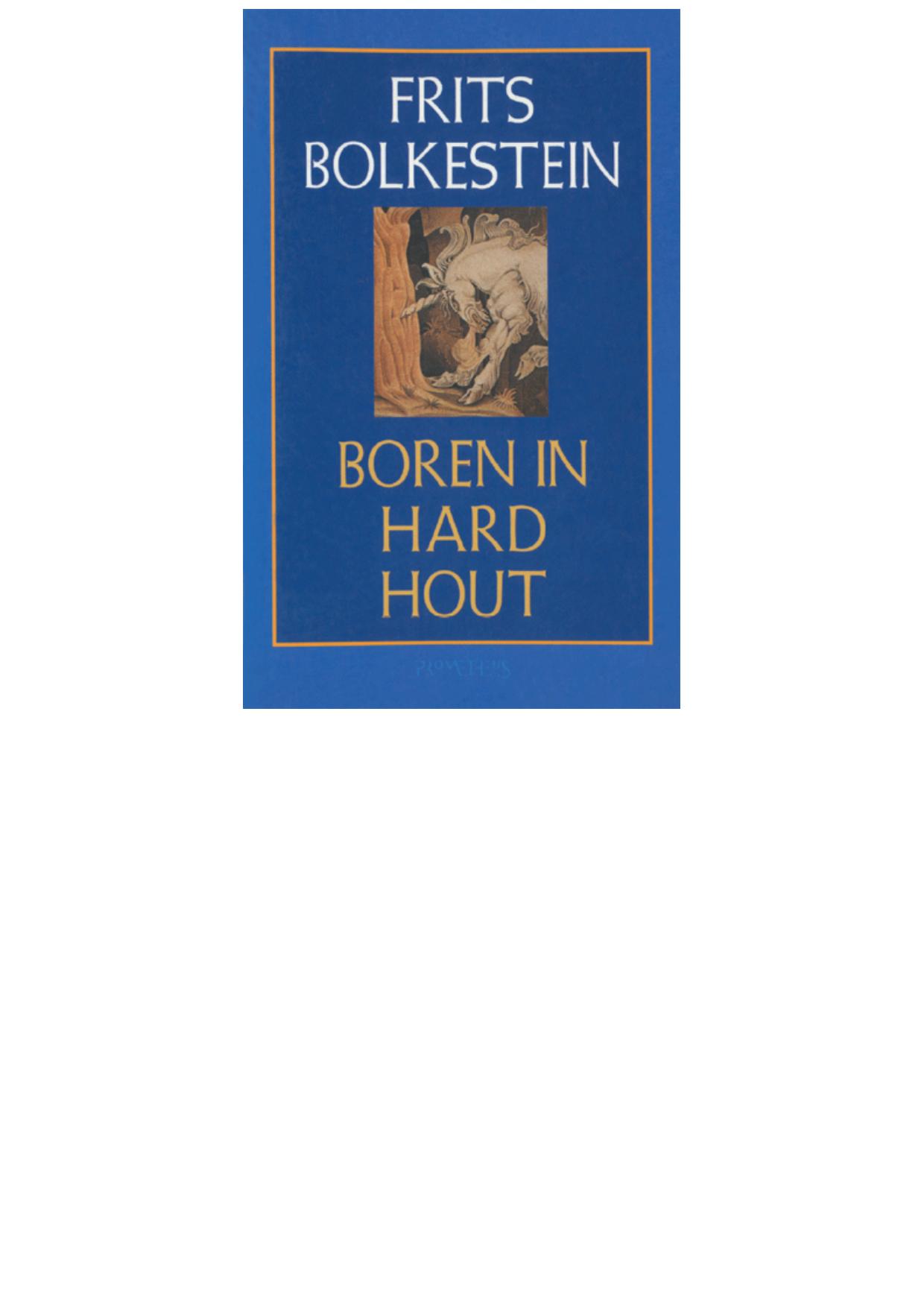 Boren in hard hout