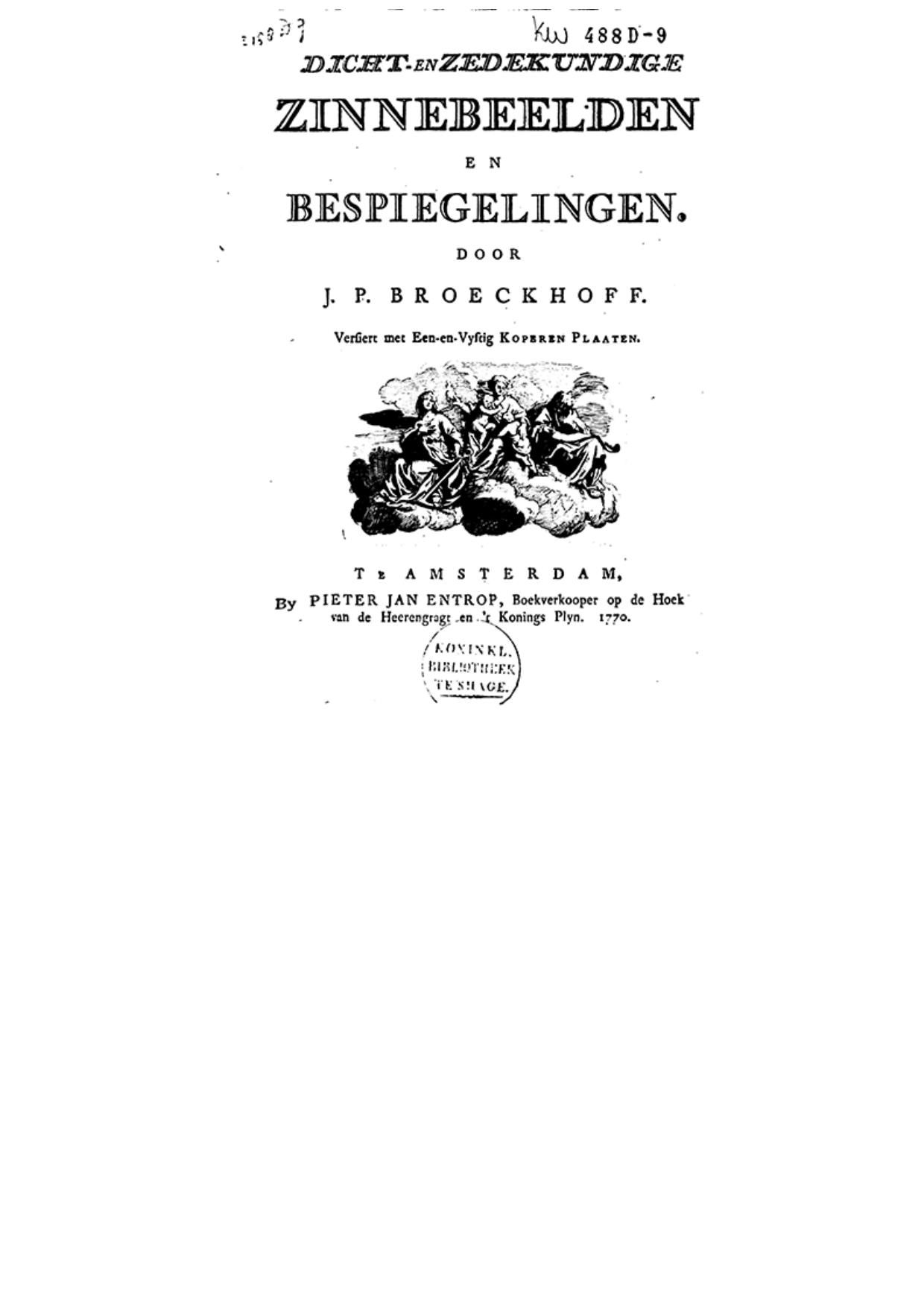 Dicht en zedekundige zinnebeelden en bespiegelingen