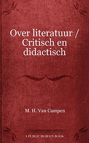 Over literatuur Critisch en didactisch