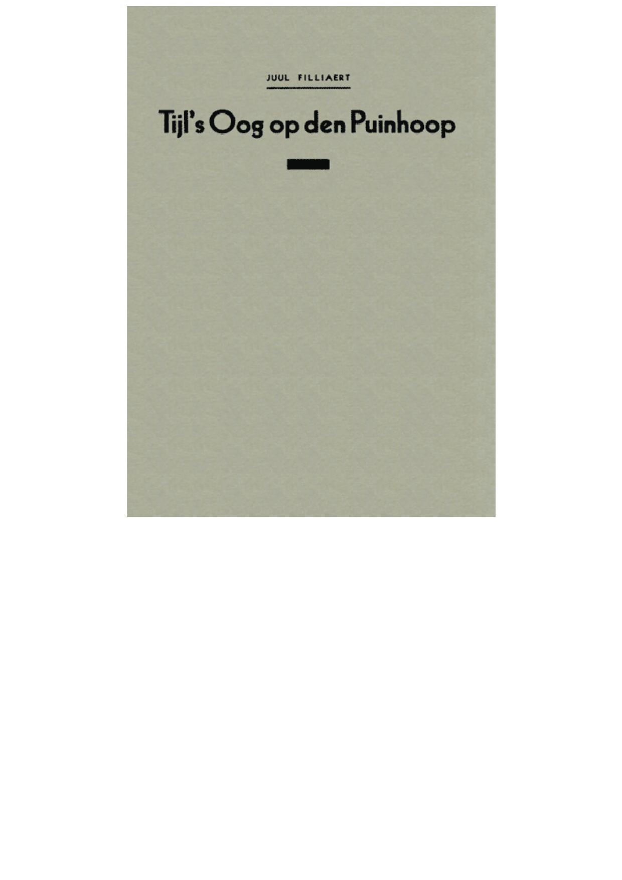 Tijl’s oog op den puinhoop