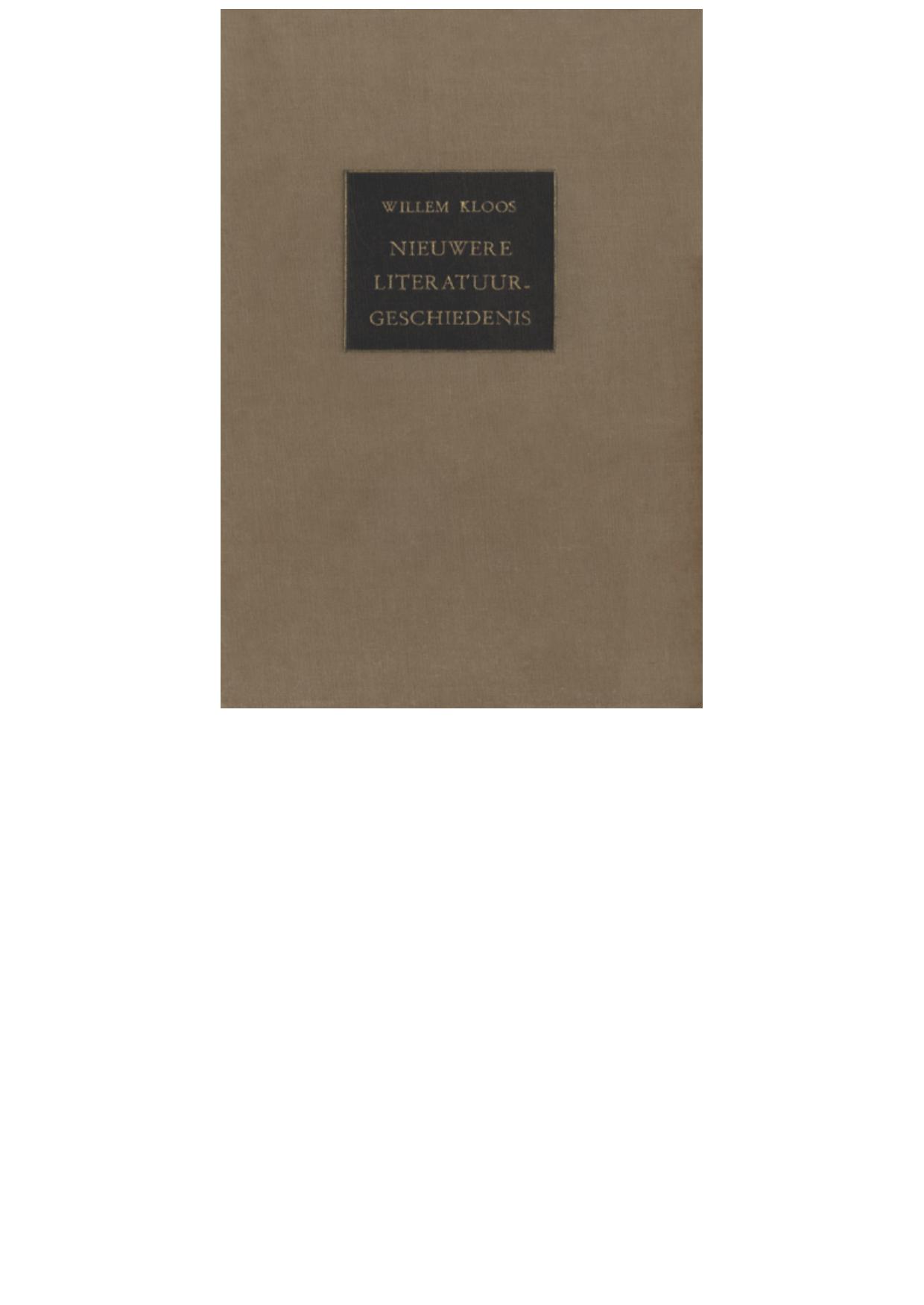 Nieuwere literatuur geschiedenis