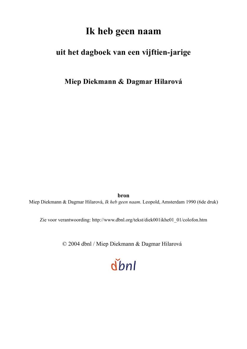 Ik heb geen naam