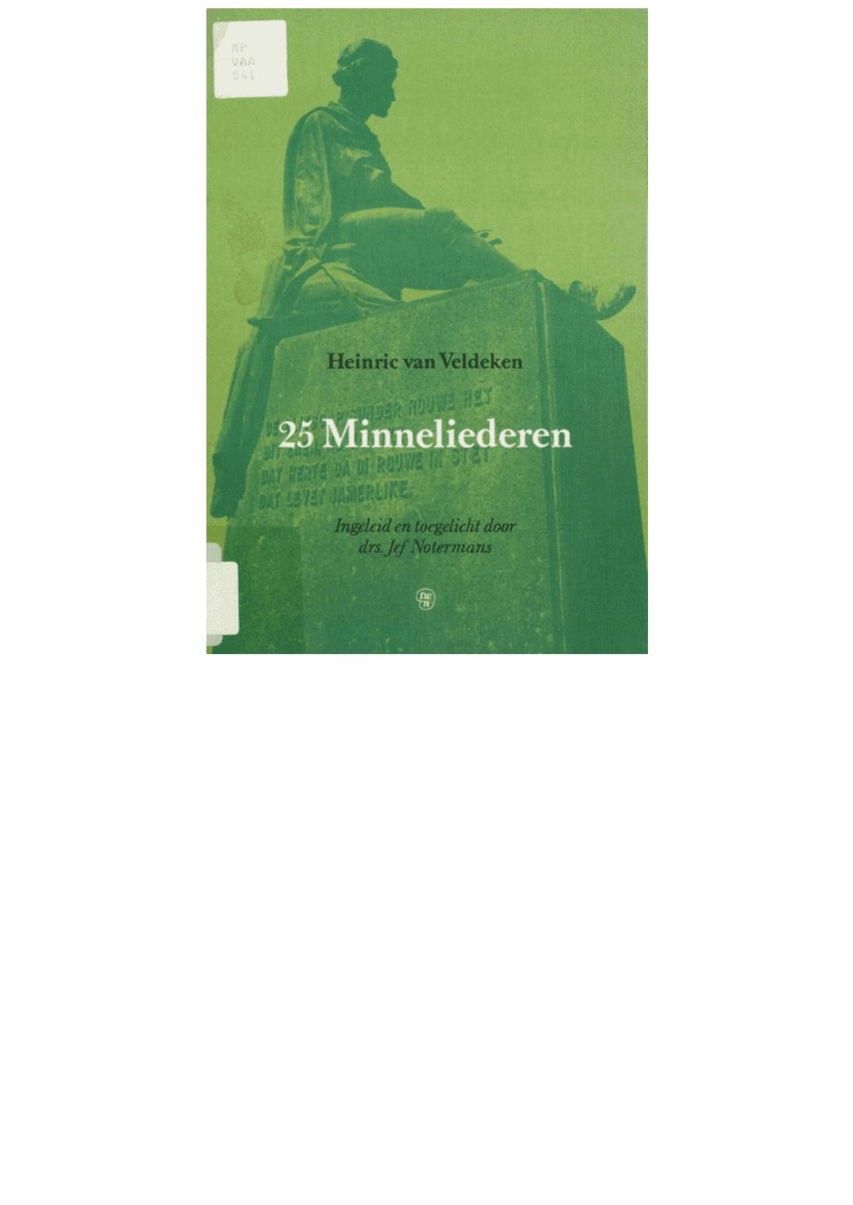 25 minneliederen