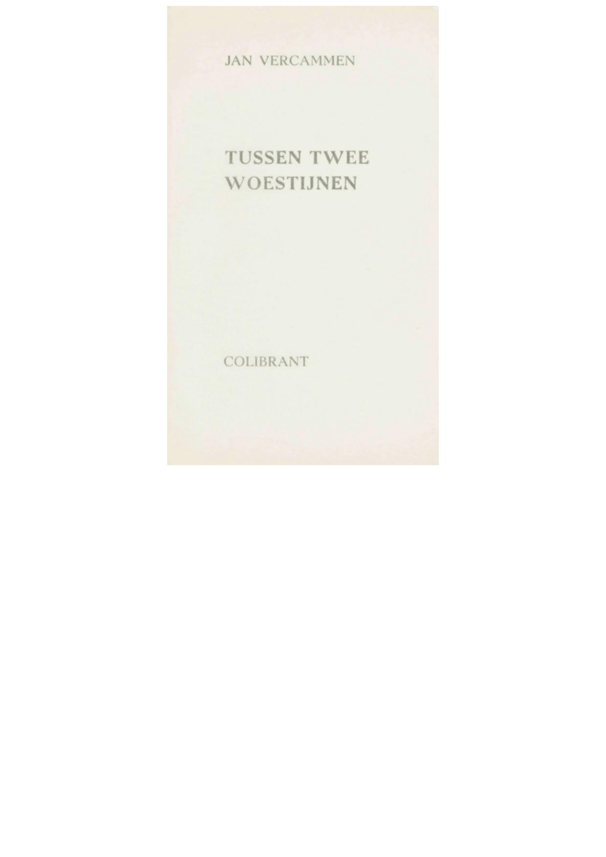 Tussen twee woestijnen