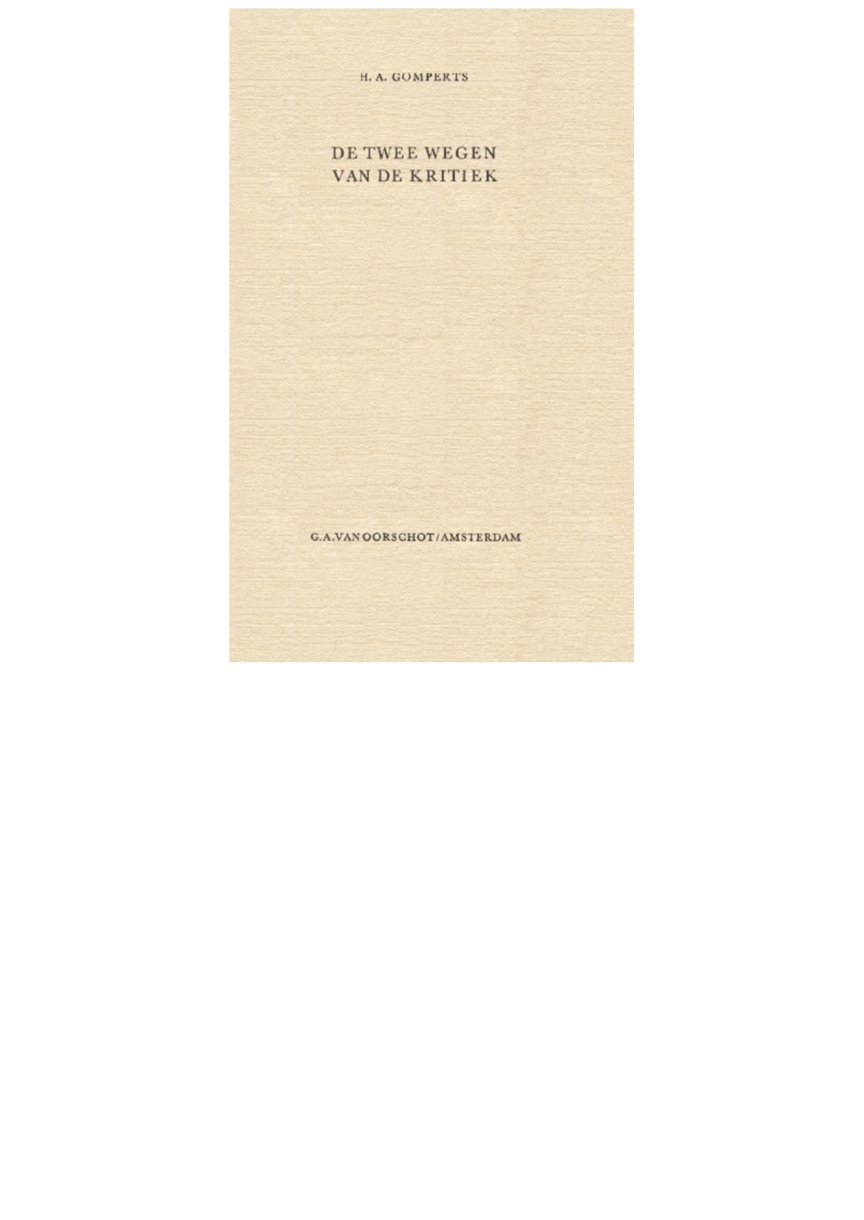 De twee wegen van de kritiek