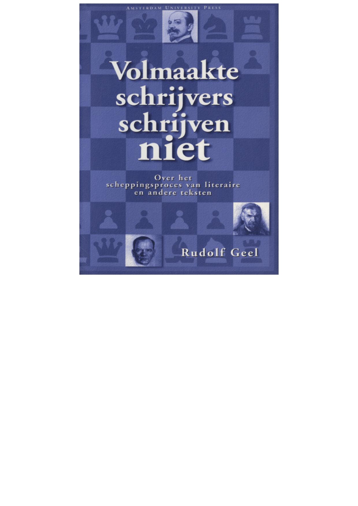 Volmaakte schrijvers schrijven niet