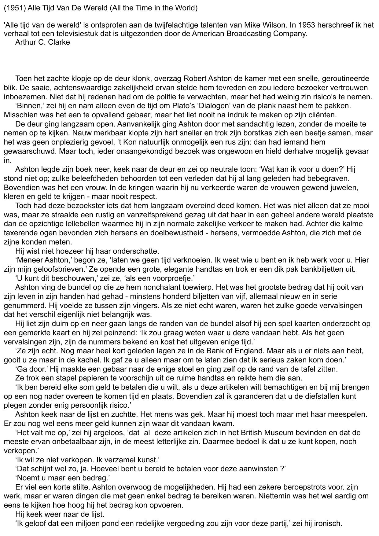 Alle Tijd Van De Wereld