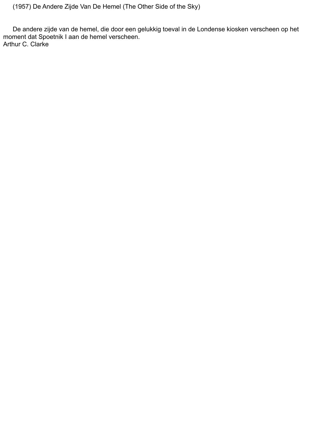 De Andere Zijde Van De Hemel
