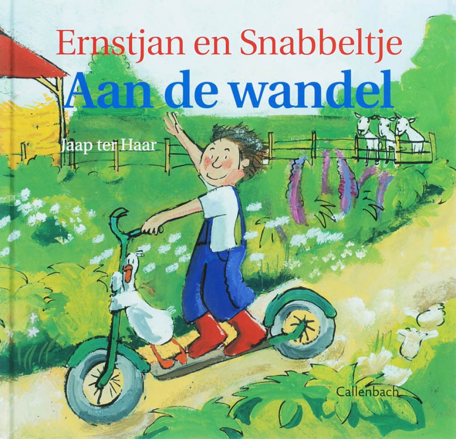 Ernstjan en Snabbeltje aan de wandel