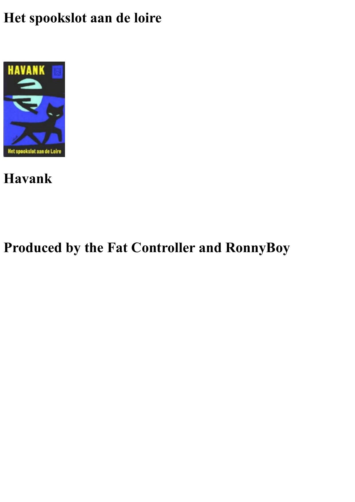 Het spookslot aan de Loire