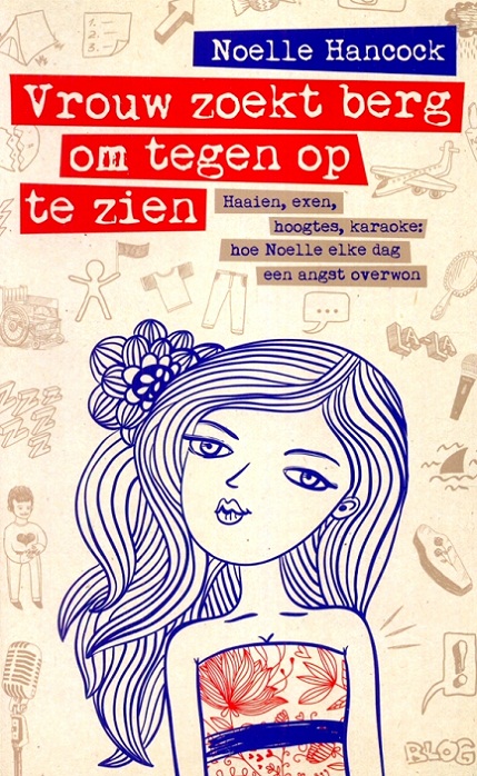 Vrouw zoekt berg om tegen op te zien