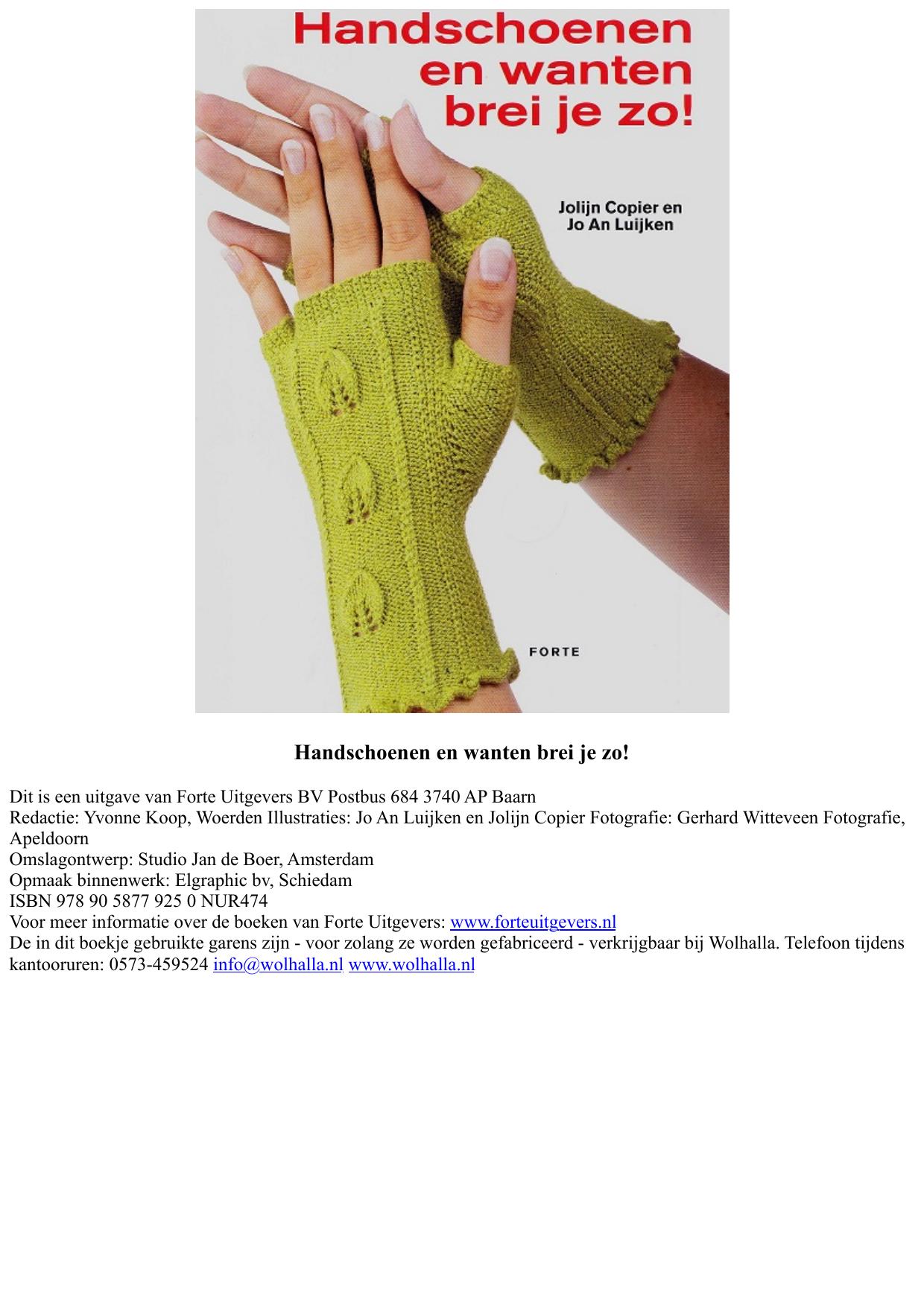 Handschoenen en wanten brei je zo