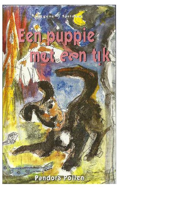 Een puppie met een tik