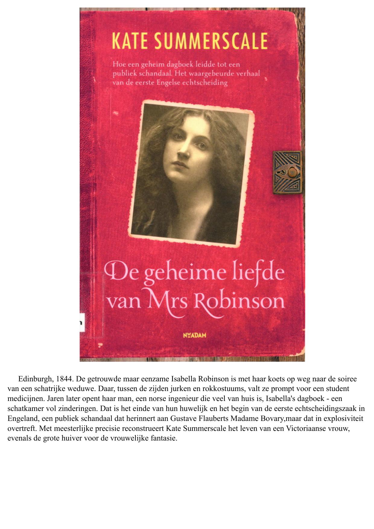 De geheime liefde van Mrs Robinson