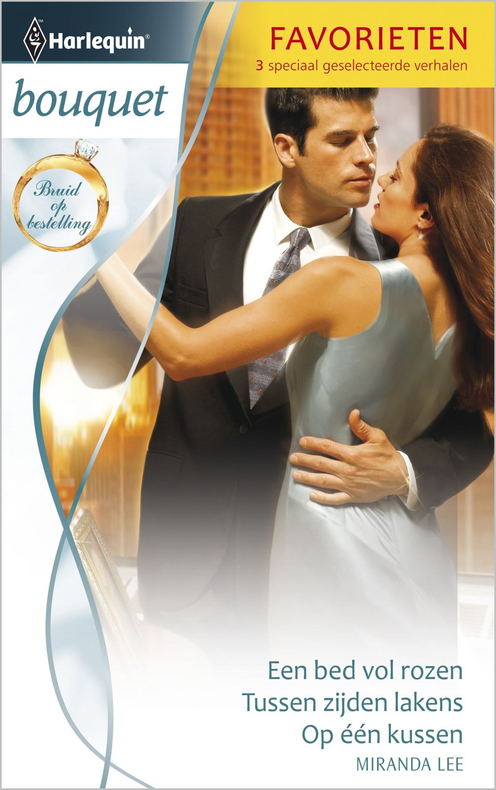 Een bed vol rozen / Tussen zijden lakens / Op één kussen