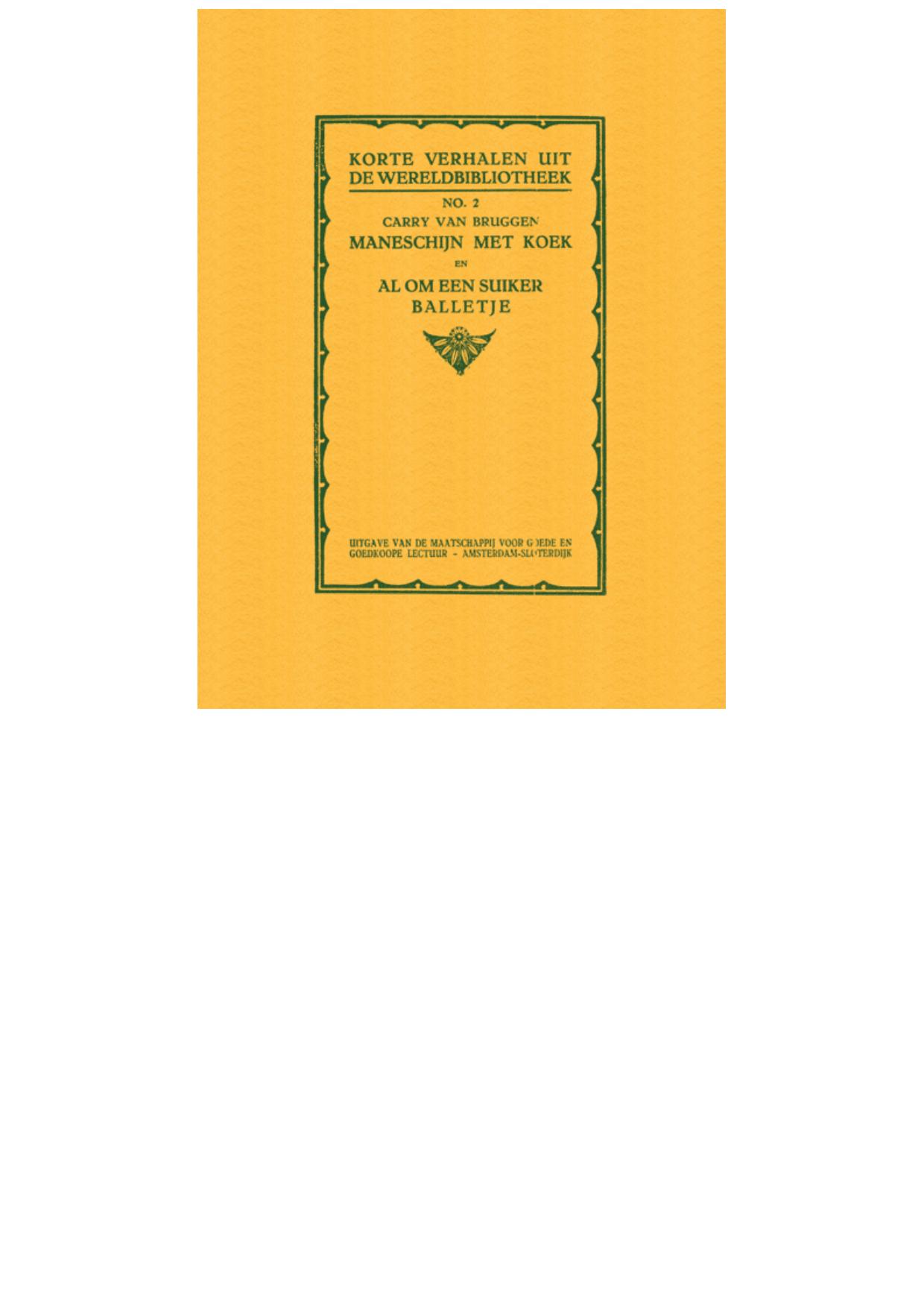 Maneschijn met koek en Al om een suiker balletje