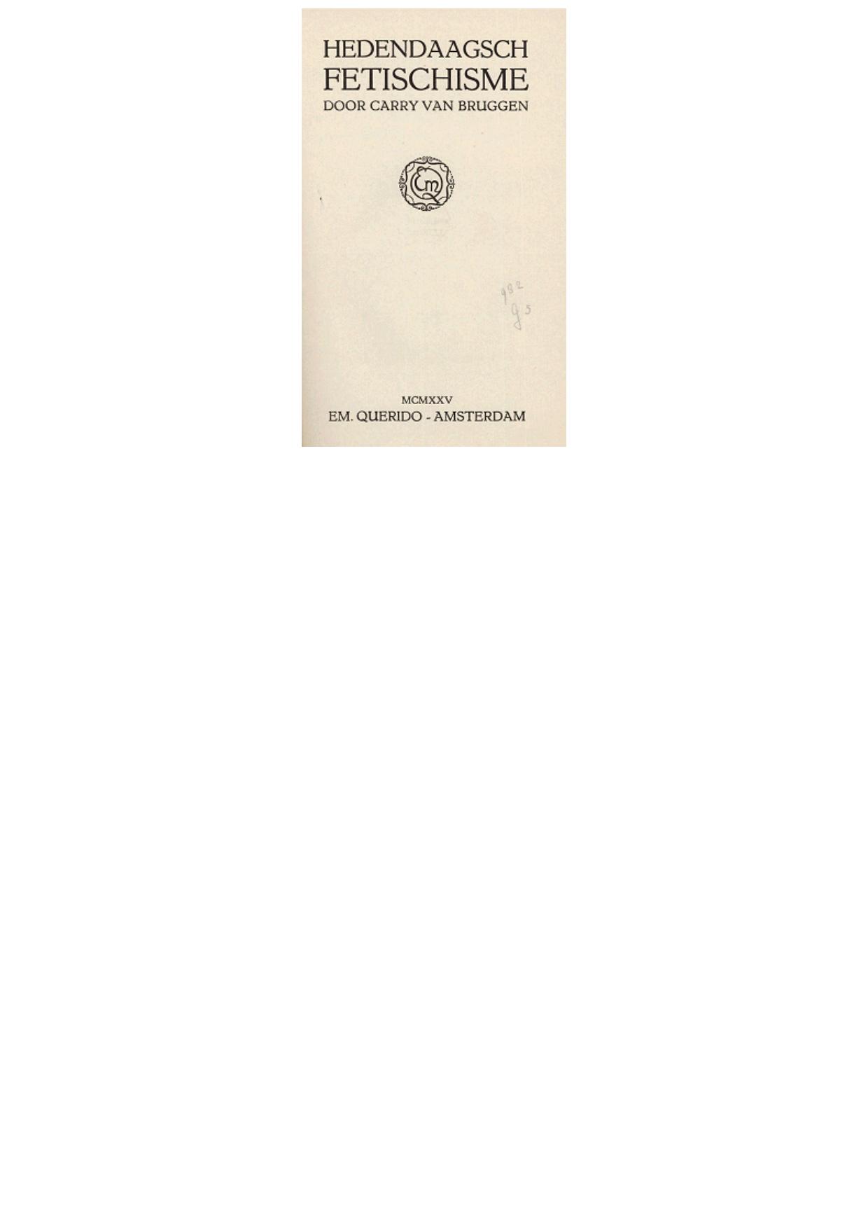 Hedendaagsch fetischisme