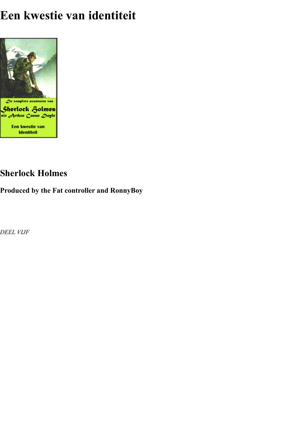 Een Kwestie Van Identiteit
