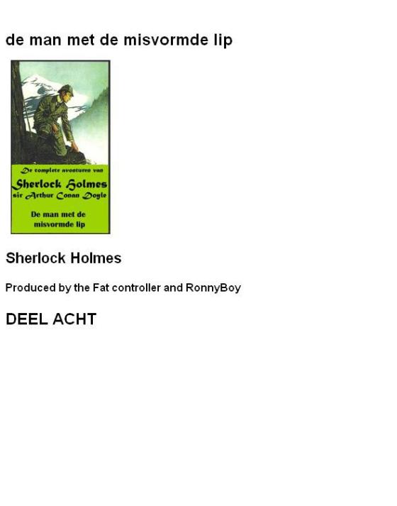 De Man Met De Misvormde Lip