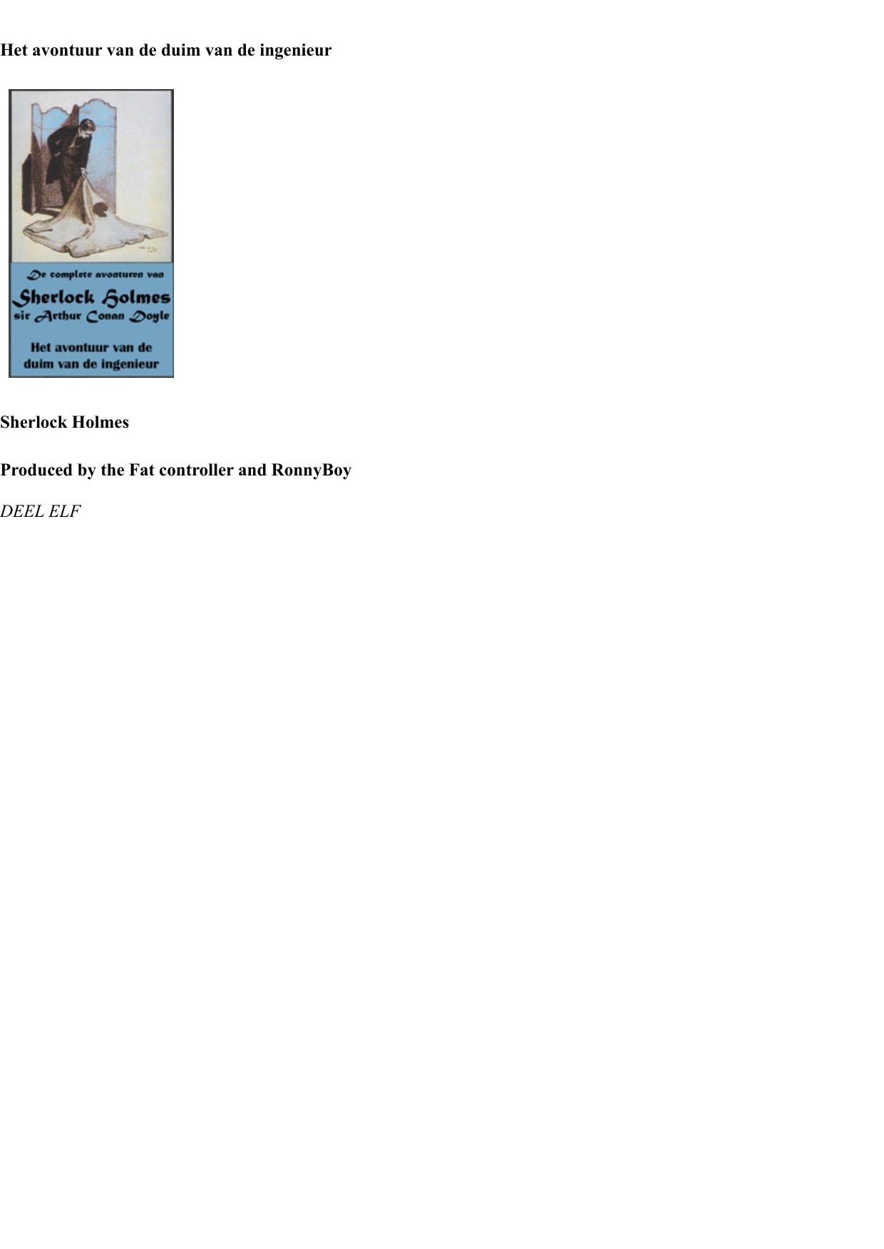 Het Avontuur Van De Duim Van De Ingenieur