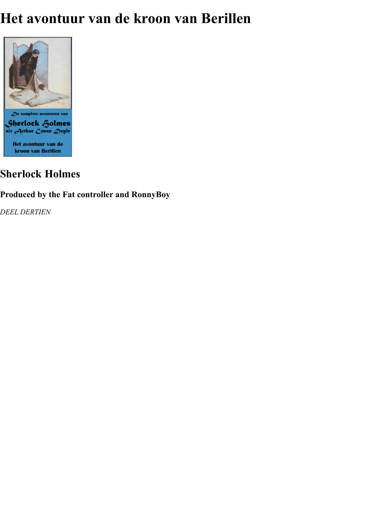 Het Avontuur Van De Kroon Van Berillen