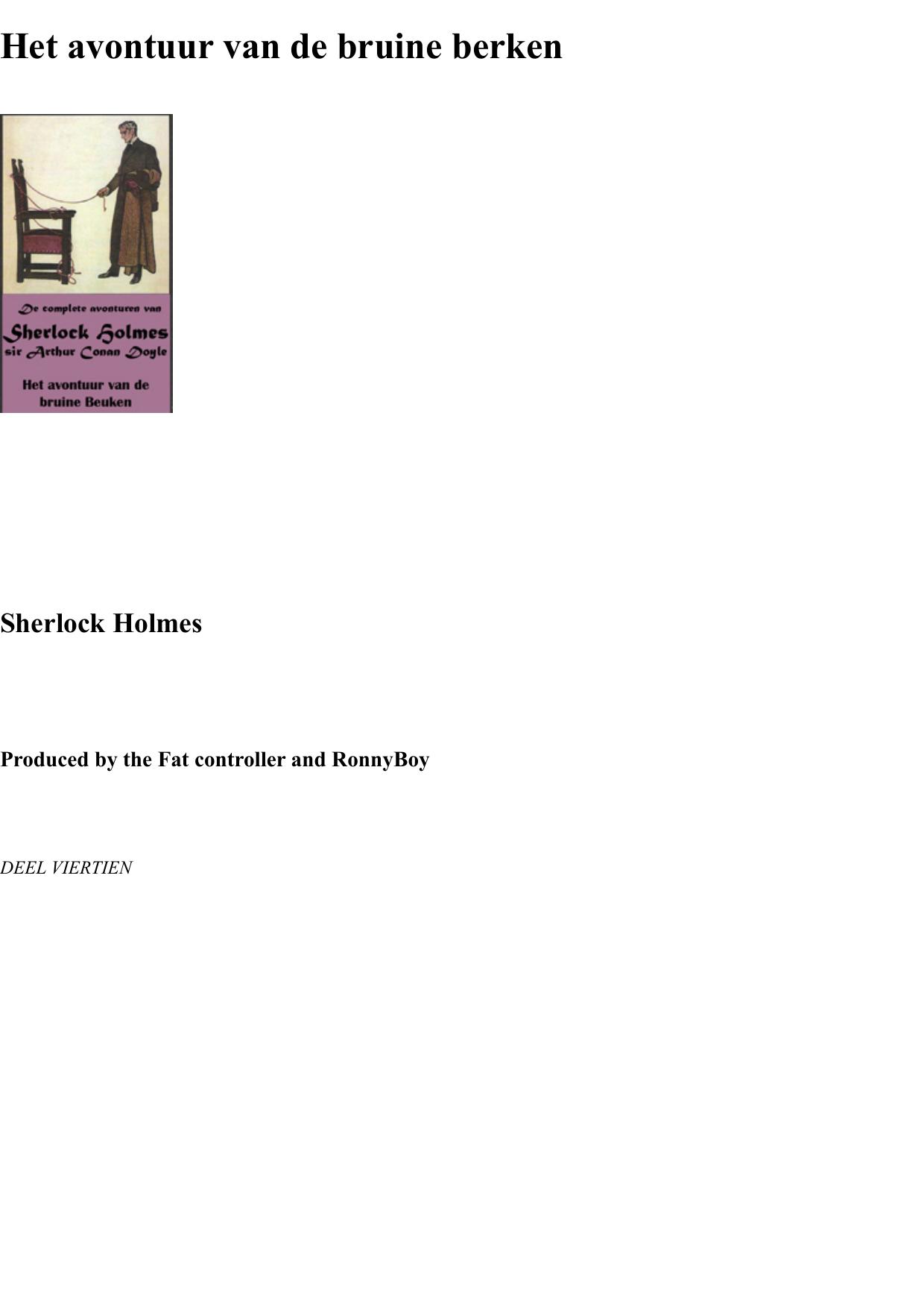 Het Avontuur Van De Bruine Berken