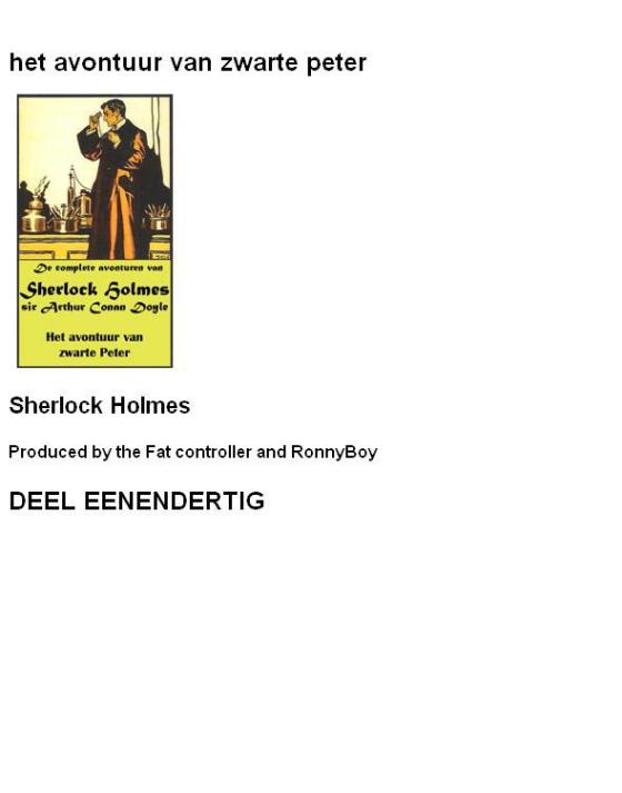 Het Avontuur Van Zwarte Peter