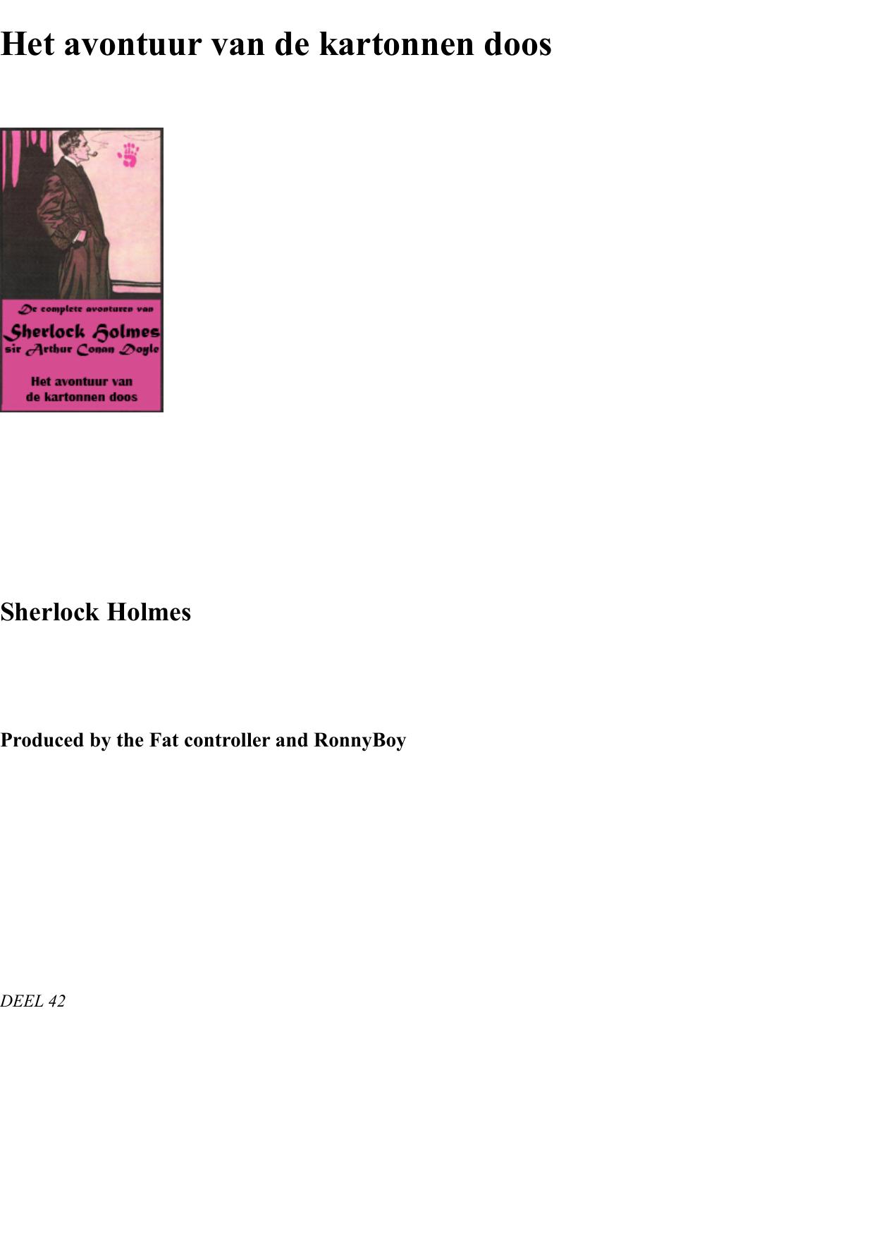 Het Avontuur Van De Kartonnen Doos