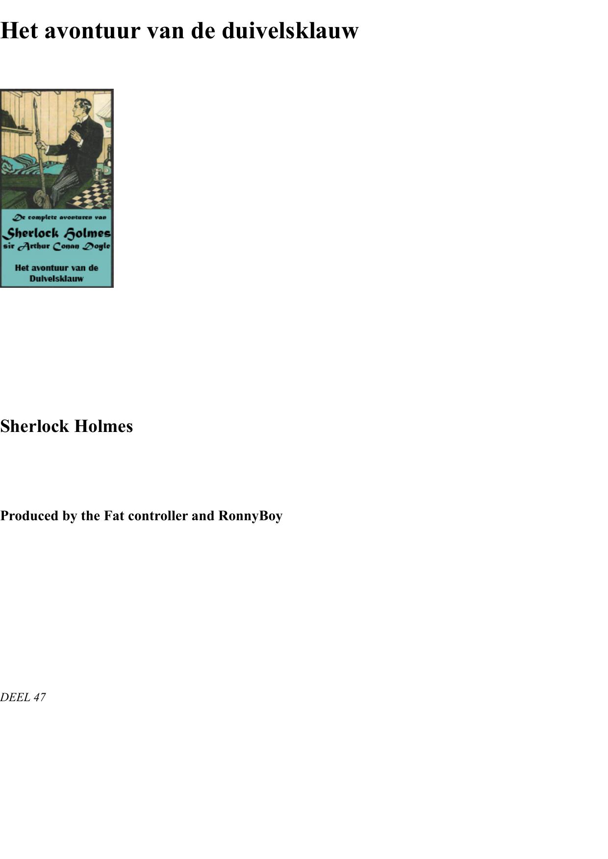 Het Avontuur Van De Duivelsklauw