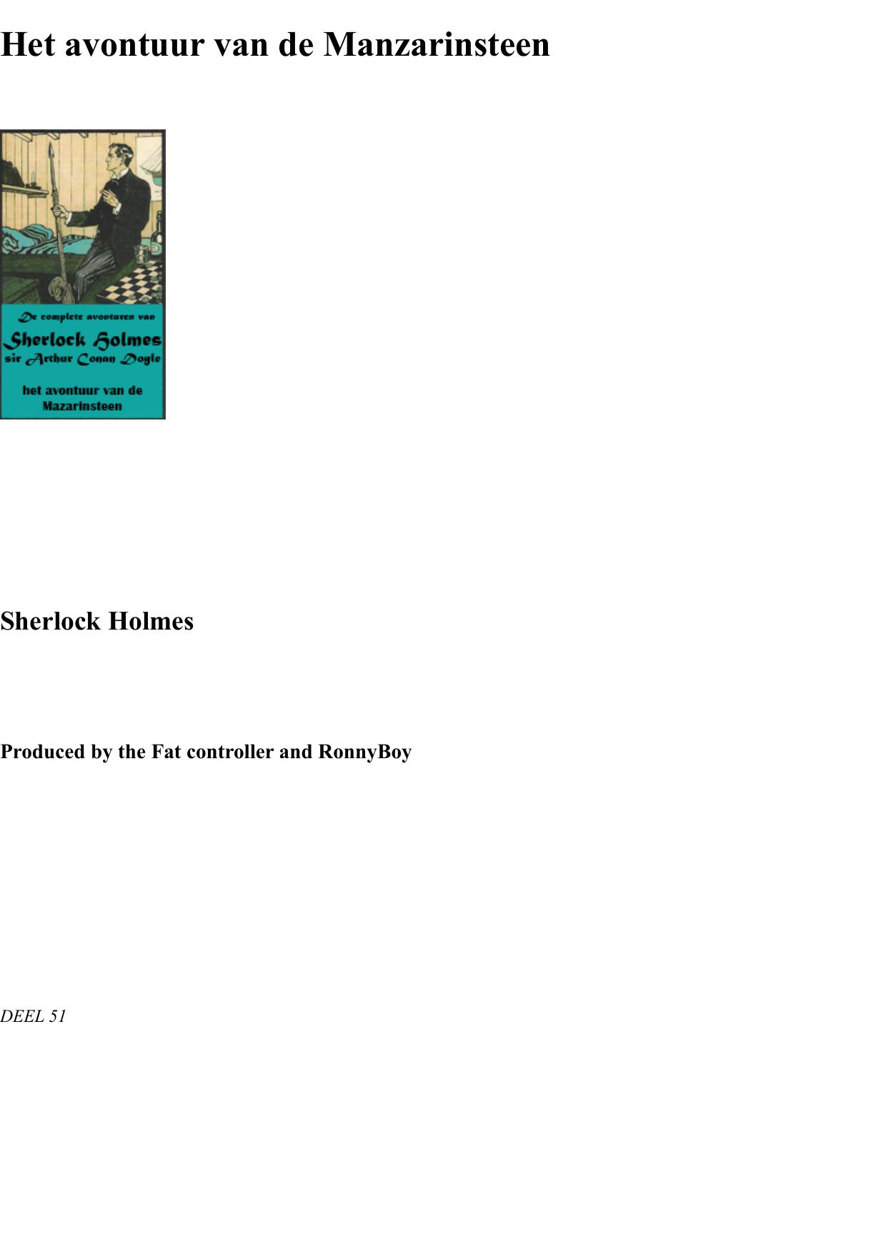 Het Avontuur Van De Manzarinsteen