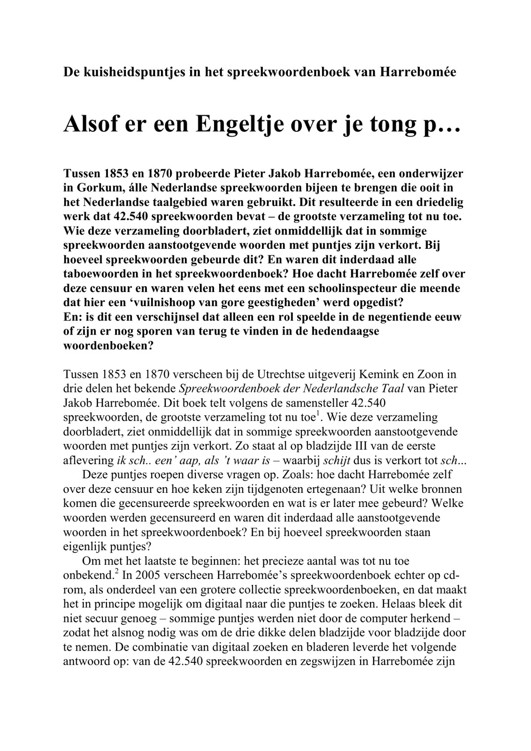 Hoofdstuk Voor Dissertatie