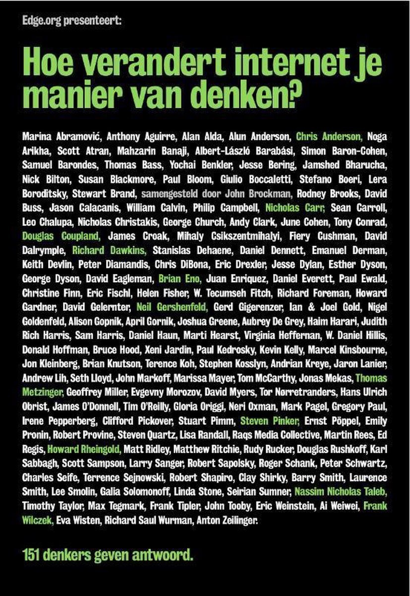 Hoe verandert internet je manier van denken?