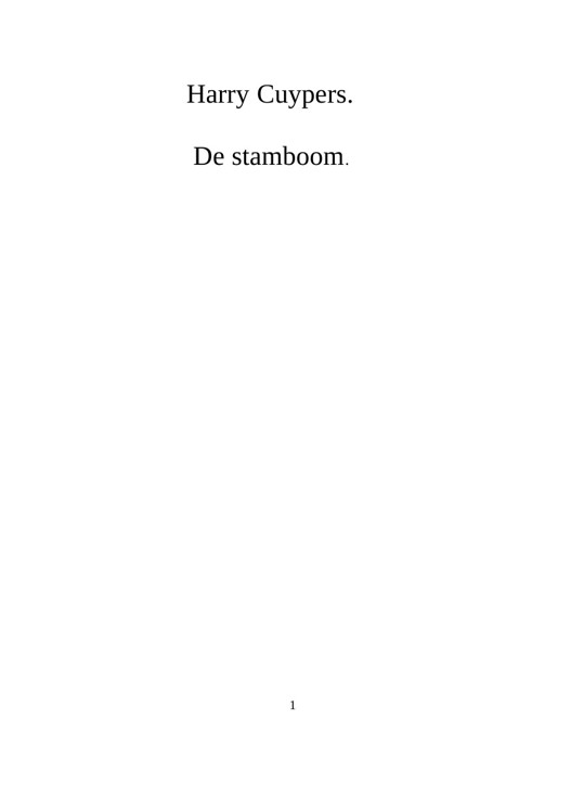 De stamboom