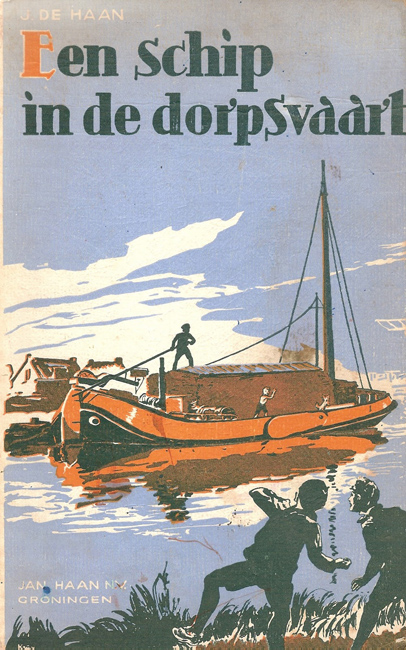 Een schip in de dorpsvaart