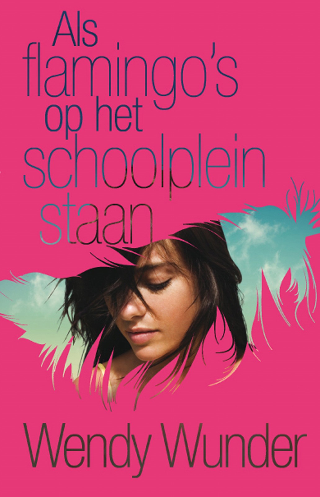 Als flamingo's op het schoolplein staan