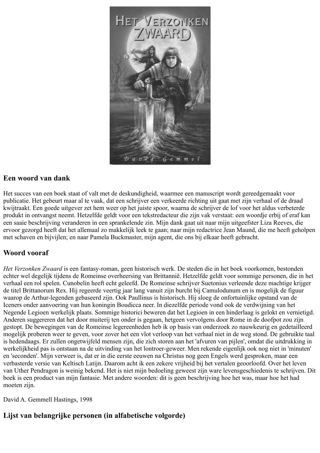 De stenen van macht - Het verzonken zwaard