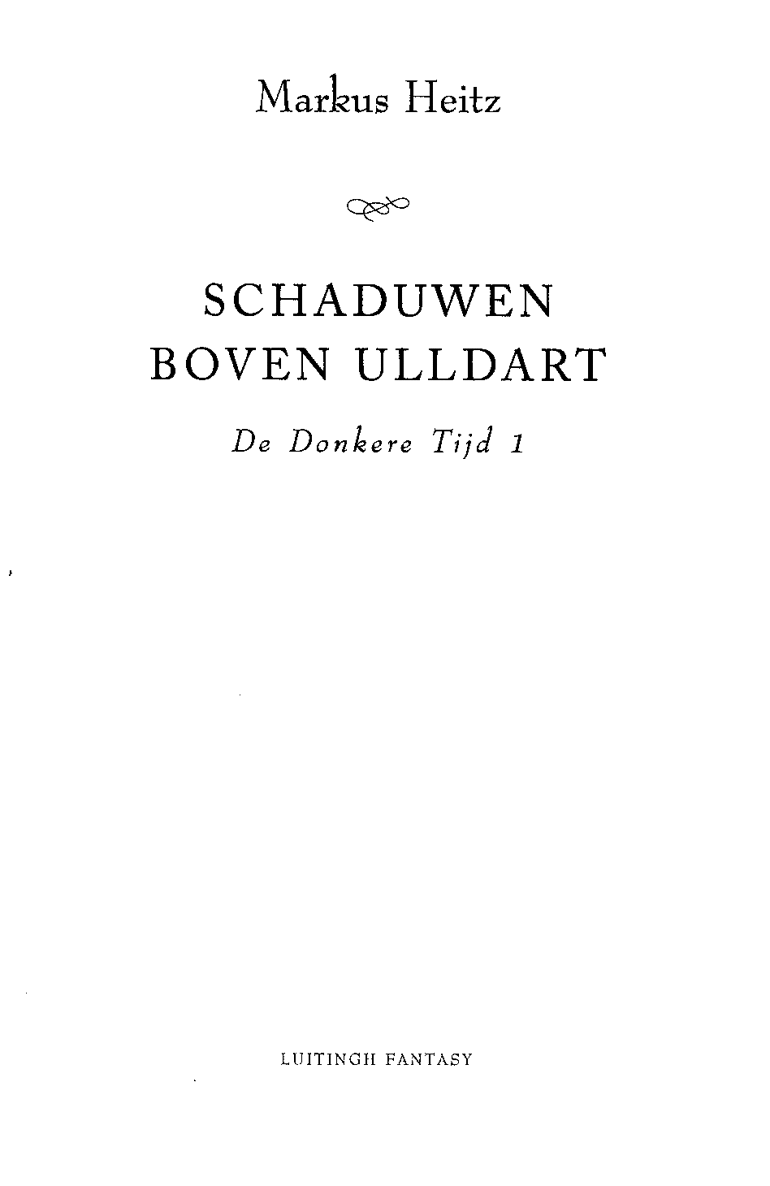 De Donkere Tijd 1 - Schaduwen boven Ulldart