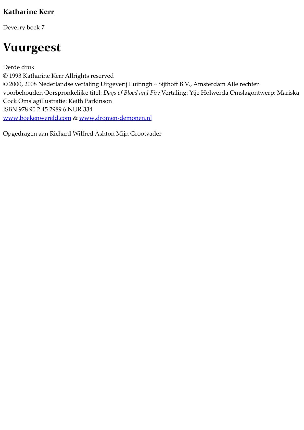 Deverry 7 - Vuurgeest