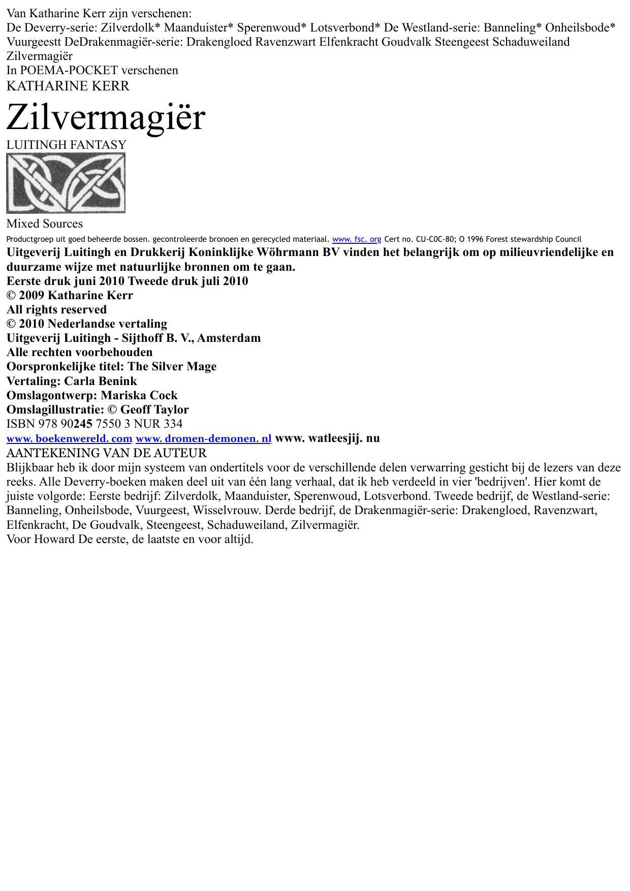 Deverry 15 - Zilvermagiër