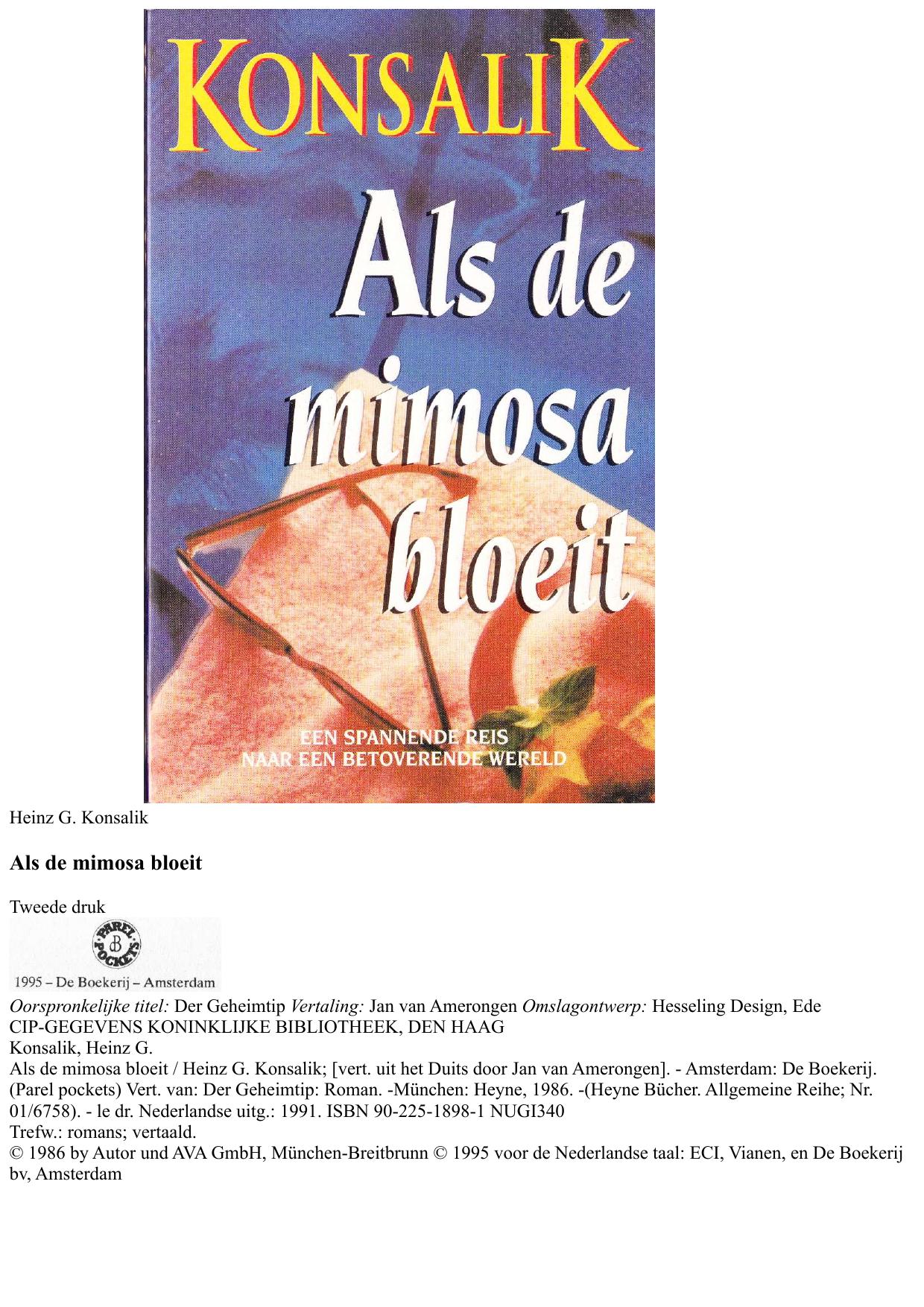 Als de mimosa bloeit